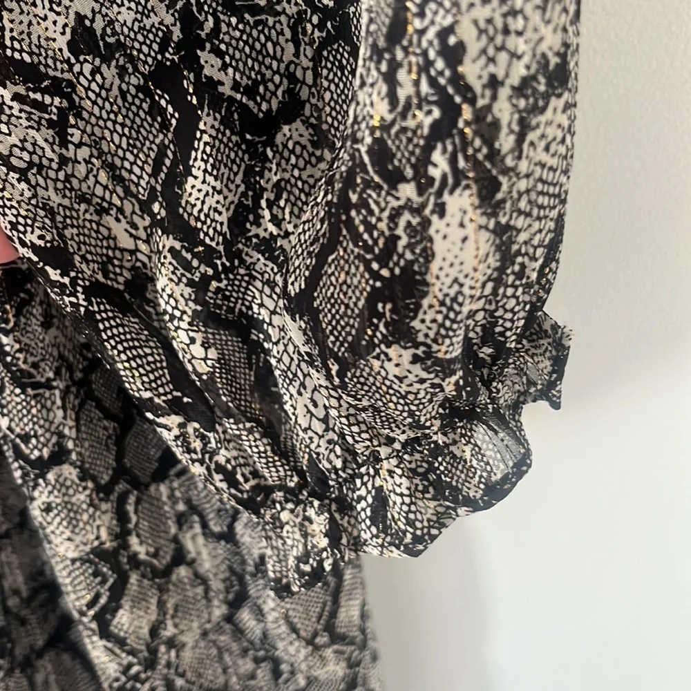 NWT ZARA ANIMAL PRINT MIDI DRESS size S - Picture 7 of 11